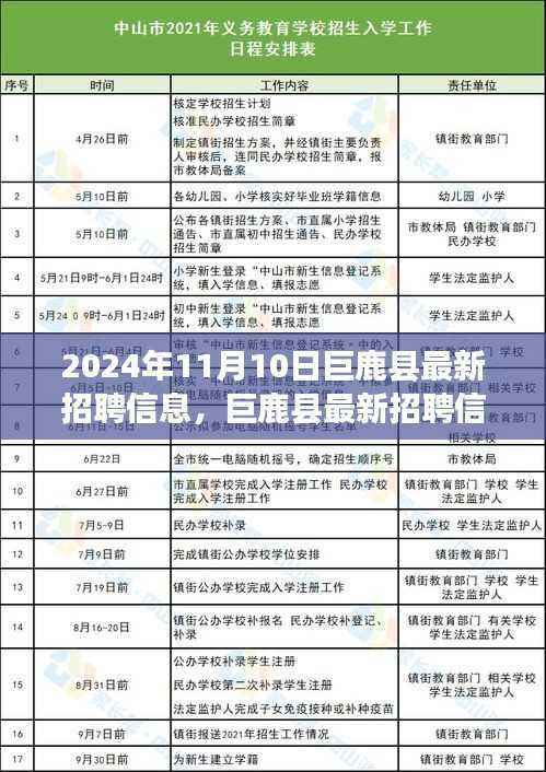巨鹿县最新招聘信息获取与应聘全攻略，初学者与进阶用户指南（2024年11月10日更新）
