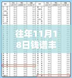 往年11月18日钱谱丰产品全新评测与介绍