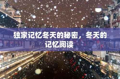 独家记忆冬天的秘密,冬天的记忆阅读