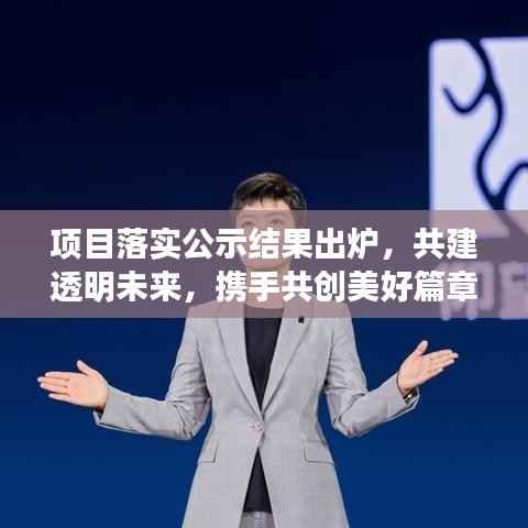 项目落实公示结果出炉,共建透明未来,携手共创美好篇章