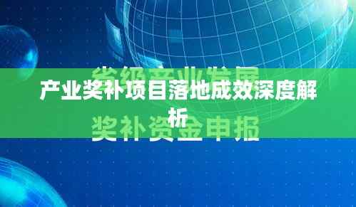 产业奖补项目落地成效深度解析