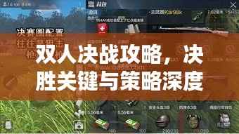 双人决战攻略,决胜关键与策略深度解析