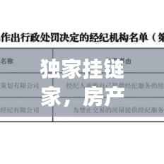 独家挂链家,房产交易新体验,一站式服务让您省心卖房