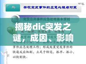 揭秘dic突发之谜,成因、影响及应对策略探讨