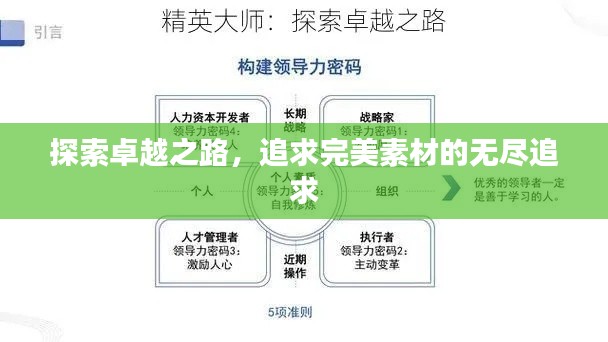 探索卓越之路,追求完美素材的无尽追求